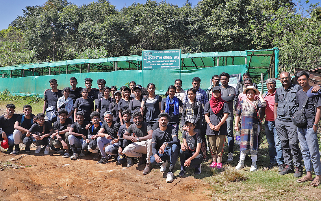 Visit to Ecorestoration Nursery at Anamudi Shola National Park